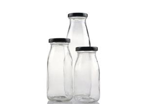 Wholesale 200ml 250ml 350ml Glass Juice Bottles , Unique Glass Drinking Bottles from china suppliers