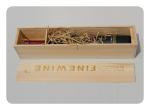 Custom Wooden Wine Gift Box for Shipping Glasses , Personalized Wine Box