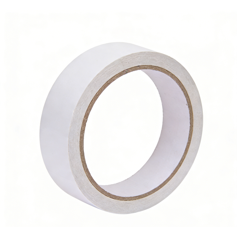 Tissue Double-sided Tape product image showing roll and sample applications