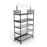 Q235 Retail Wire Display Racks Metal Free Standing Wire Display Racks With