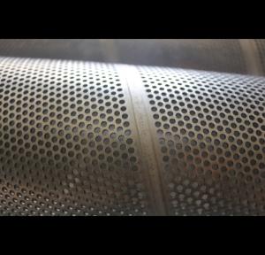Wholesale Surface Polished Perforated Metal Tube , 316L 409 Perforated Round Tubing from china suppliers