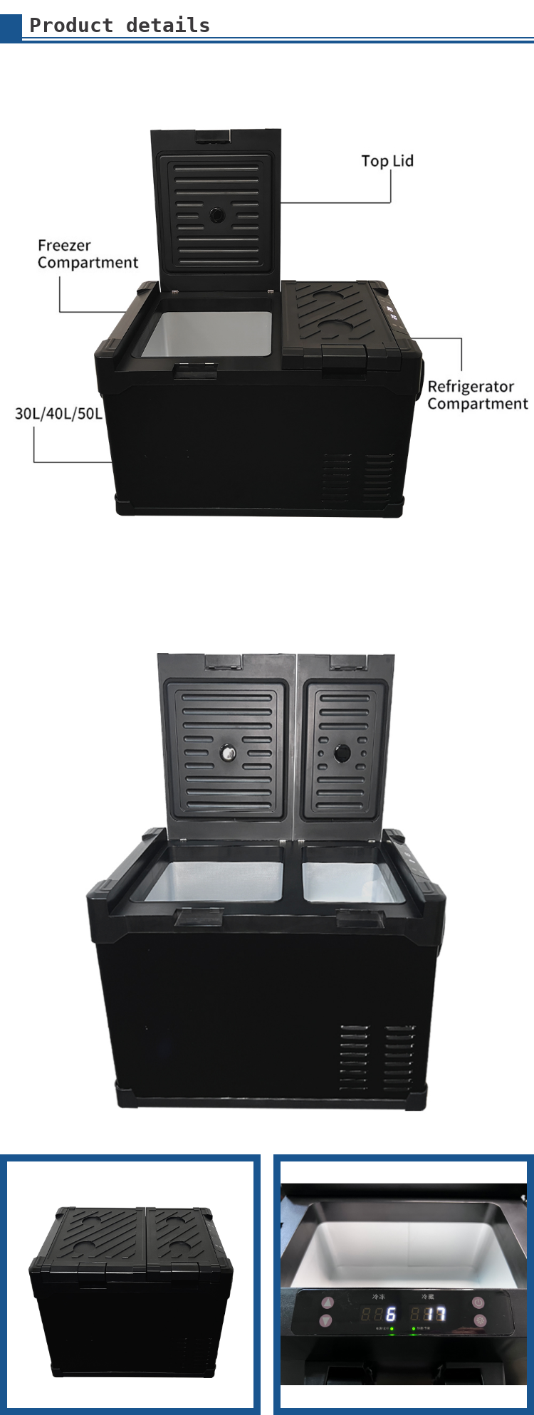 Shockproof Electronic Car Fridge -20 10 C Cup Holder Car Home Freezer