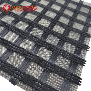 Wholesale Philippines Fiberglass Geogrid Composite Geotextile Pavement Geogrid for Garage Shed from china suppliers