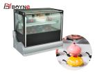 Desktop Stainless Steel Cake Display Freezer Dynamic Cooling For Supermarket