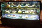 Customized Square Cake Display Freezer R134a / R404 Refrigerant 220V 50HZ