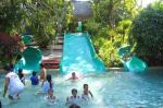 Swimming Pool Play Fiberglass Water Park Equipment Family Wide Slide For Kids