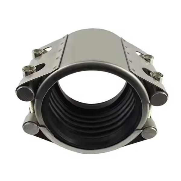 HDPE Plastic Water Pipe Coupling Leak Straight Pipe Stainless Steel Repair Clamp