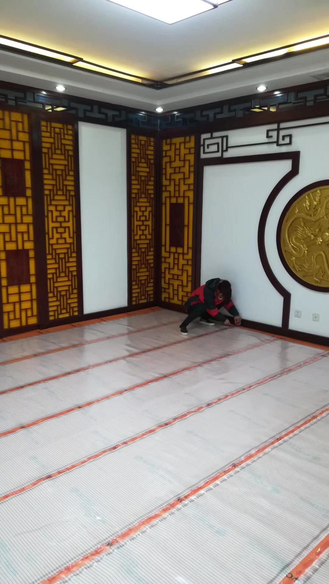 School / Yoga Studio Use Graphene Warm Floor Heating Film 220v / 110v / 12v Voltage