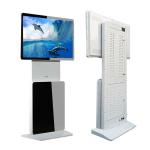 Commercial building vertical 55 inch rotatable 180 degree ad kiosk