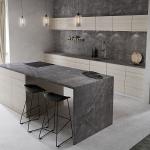 120cm Timber HPL Door Solid Wood Island Kitchen Cabinets Carcase Marble