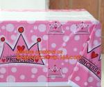 108cm *180cm Cartoon princess disposable tablecloth happy birthday party plastic