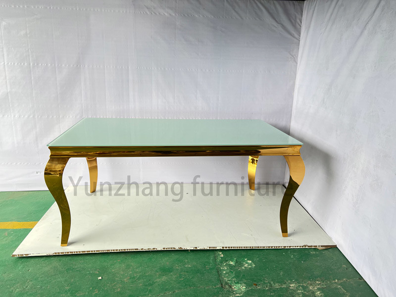 Light Rectangular Household Simple Small Apartment Dining Table and Chair Combination Luxury Marble Dining Table