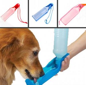 Wholesale 500ml Blue/Red/Pink Dog Drinking Bottles Potable Pet Dog Cat Water Feeding Drink Bottle from china suppliers
