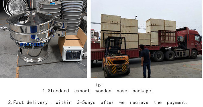 Capacity Noise ≤75dB Ultrasonic Vibrating Screen Machine 316L Stainless Steel Chemical Filtration