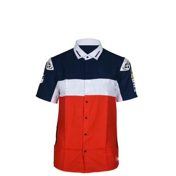 Custom Logo Embroidered Polo Shirt for Sportswear at Racing Events Comfortable