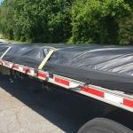 Waterproof Fabric PVC Coated Black Tarpaulin Steel Tarp For Flat Bed Truck