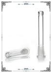 Glass Downstem 3.5 Inch 4 Inch Vertical Slits For Hookah Accessories Water Pipes