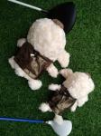 golf head cover , dog head cover , animal head cover , plush head cover , driver