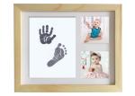 Wooden Baby Hand and Footprint Photo Frame Sweet Memory Newborn Baby Ink Kit