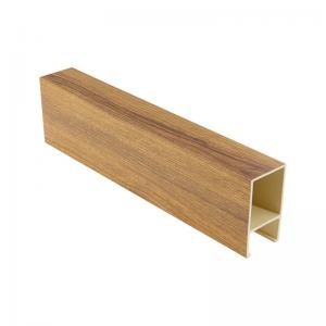 China ISO Bathrooms Basements PVC Interior Wood Ceiling Panels No Crack 50x90mm on sale