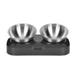 Pet Bowls Feeders Double Stainless Steel Bowls For Multi Pets
