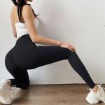 Anti Cellulite Polyester Spandex Pants Women , Lifting Xl Workout Leggings