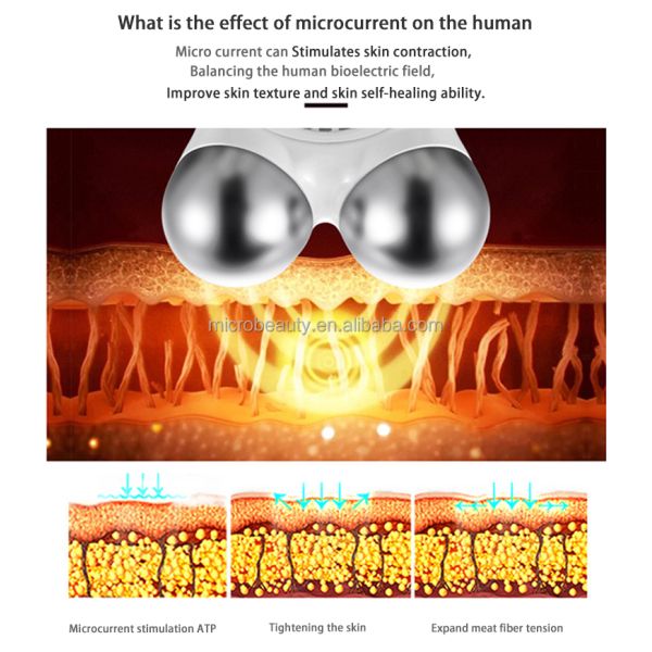 LED Photon Therapy Wrinkle Remover Machine Anti Puffiness EMS Vibration Lifting Face Massager