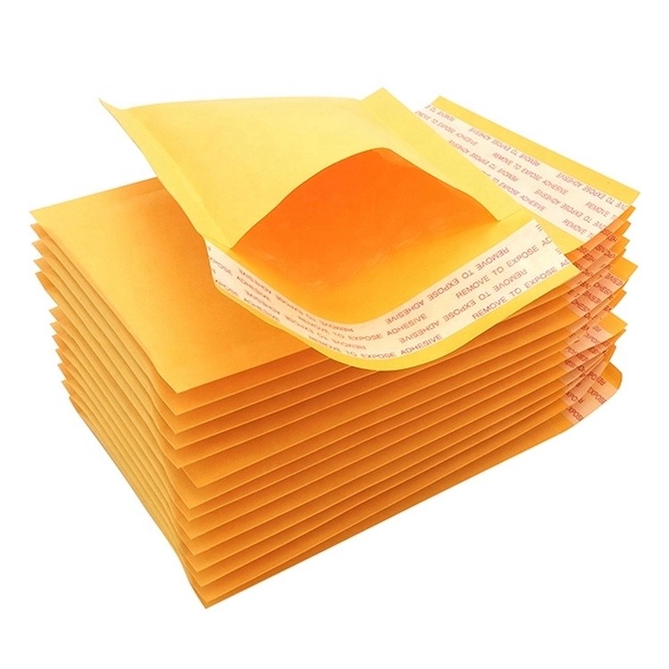 Customized printed poly air bubble mailer bag Kraft air bubble mailer bag