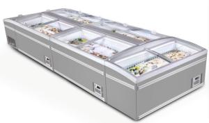 Wholesale Top glass sliding door mobile deep chest freezer single temperature island display freezer from china suppliers
