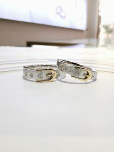 Wholesale OEM Men17.5 Women12.5 Matching Promise Rings For Couples from china suppliers