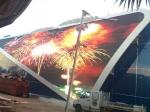 P16 Outdoor Advertising Led Screen Flexible Transparent Led Curtain Display