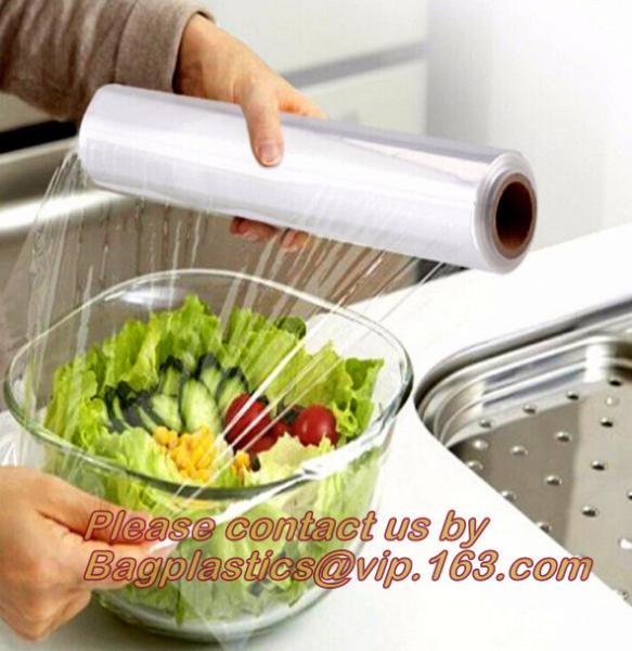 PE food wrap, PVC cling film plastic wrapping film for food wrap, High Strength