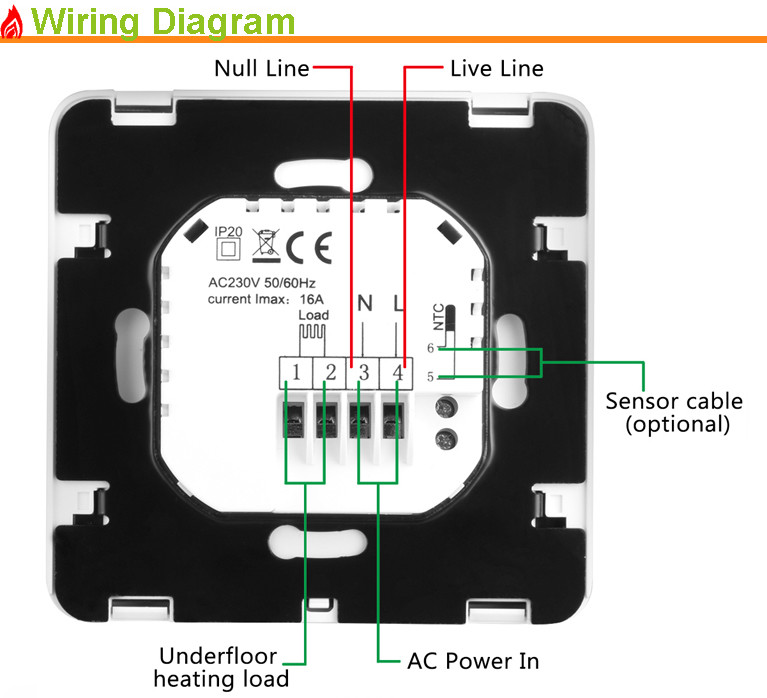 Motorcycle Programmable Room Thermostat Underfloor Heating Temperature Control