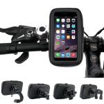 FCC 170g Motorcycle Phone Holder Mount , 360 Rotation Bike Phone Holder Bag