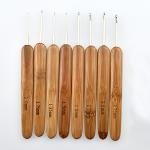 Set Bamboo Knitting Needle Crochet Hook Light Double Pointed Bamboo Knit
