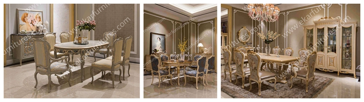 Antique French style home furniture wood design dining chairs FY-133