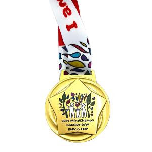 Wholesale 2.75&quot; Custom Community Family Events Medal Custom Neck Ribbons For Medals from china suppliers