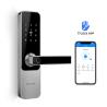 Buy cheap Combination Zinc Alloy Fingerprint Door Handle Lock Single Chip Control Motor from wholesalers