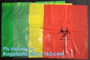 Wholesale Biohazard disposable medical sterilization retort pouch bags hospital medical waste garbage biohazard bag, bagplastics from china suppliers