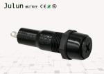 Black Electrical Fuse Holder PA66 Material 250v Fuse Holder 6.3A Current Range