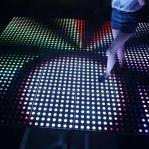 8x8 Pixel Colorful LED Light Dance Floor Panel 12 kg Weight For Wedding / Party