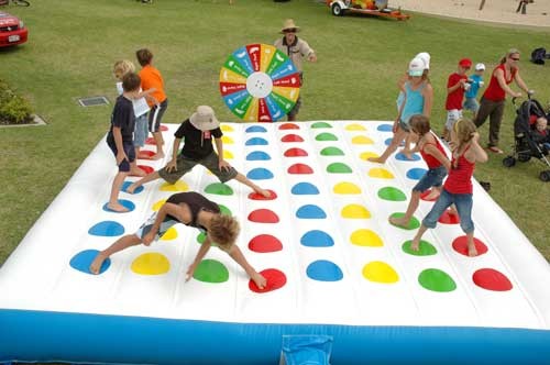Customized Big Outdoor Kids Inflatable Twister Game For Funny