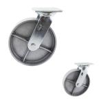 Solid Core 8 Inch 660LBS Capacity Furniture Swivel Plate Caster Wheels