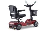 Max 28km/H Electric Mobility Scooter 175*700*110cm Red Black Lead Acid Battery