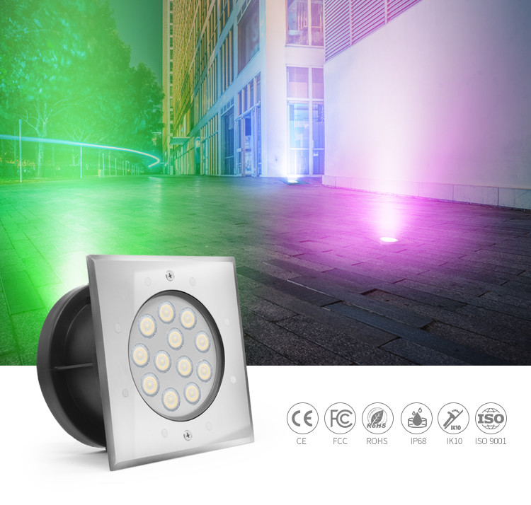 IP68 Waterproof 9W 6500K IP68 24V Outdoor Garden Inground Lighting Bulb
