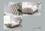 Wooden Bed Picture Button Tufted Headboards Bed