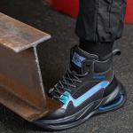 Welding Safety Shoes With Kevlar Plate Yellow Lightweight Steel Toe Boots