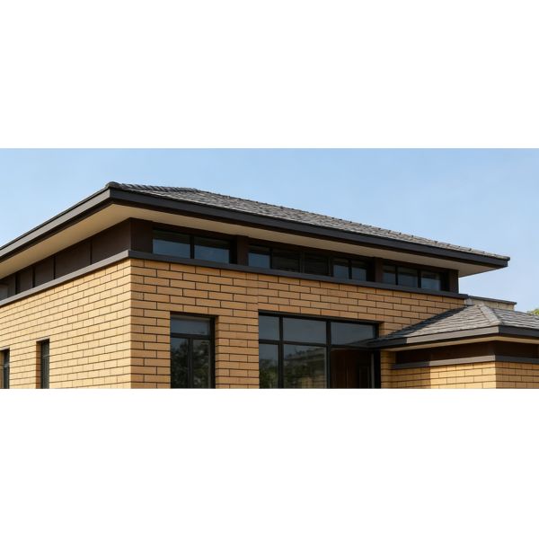 Split Wall Facing Bricks Terracotta L-Shape Thin Brick Slips Decorative Corner Brick Veneer for Pillar & Wall Angles