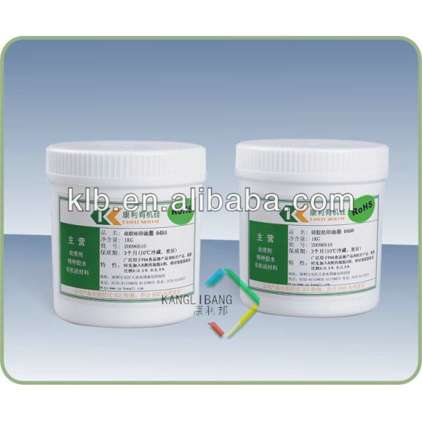 2 Components Silicone Screen Printing Ink Good Adhesion Ink for Silicone Wristband Custom Colors