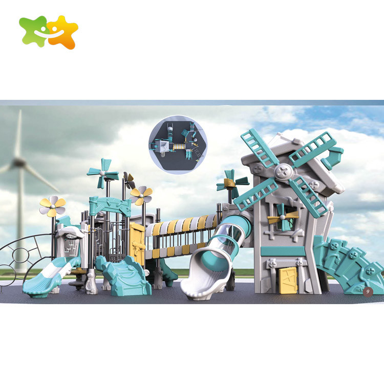 Customized Size Windmill Kids Plastic Playground Slide
